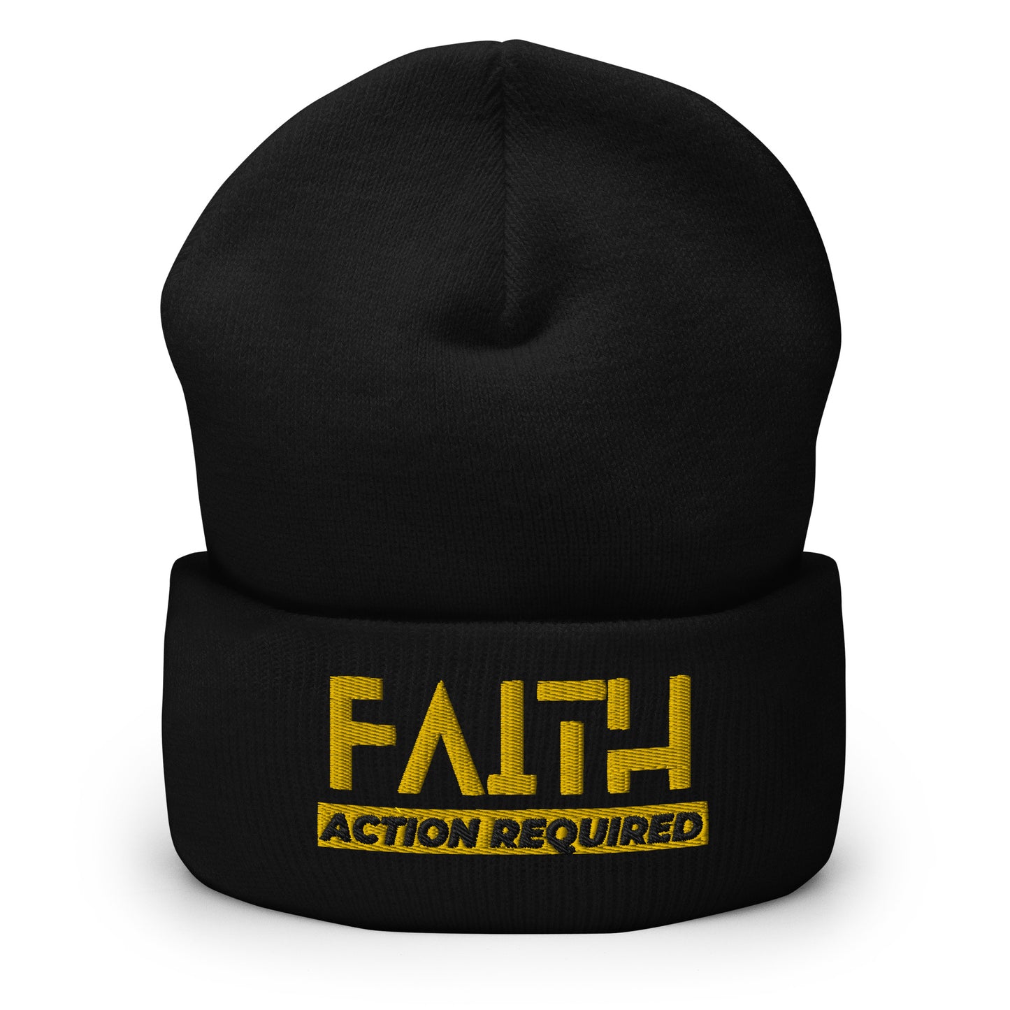 Faith, Action Required - Cuffed Beanie