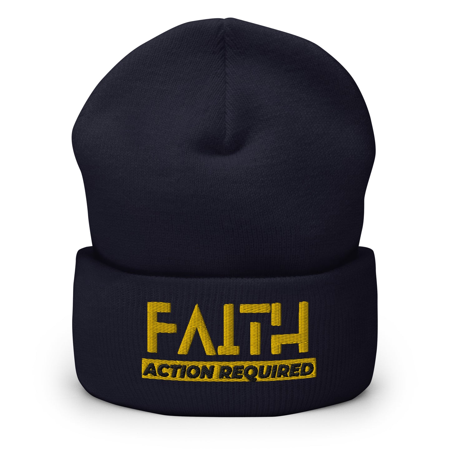 Faith, Action Required - Cuffed Beanie