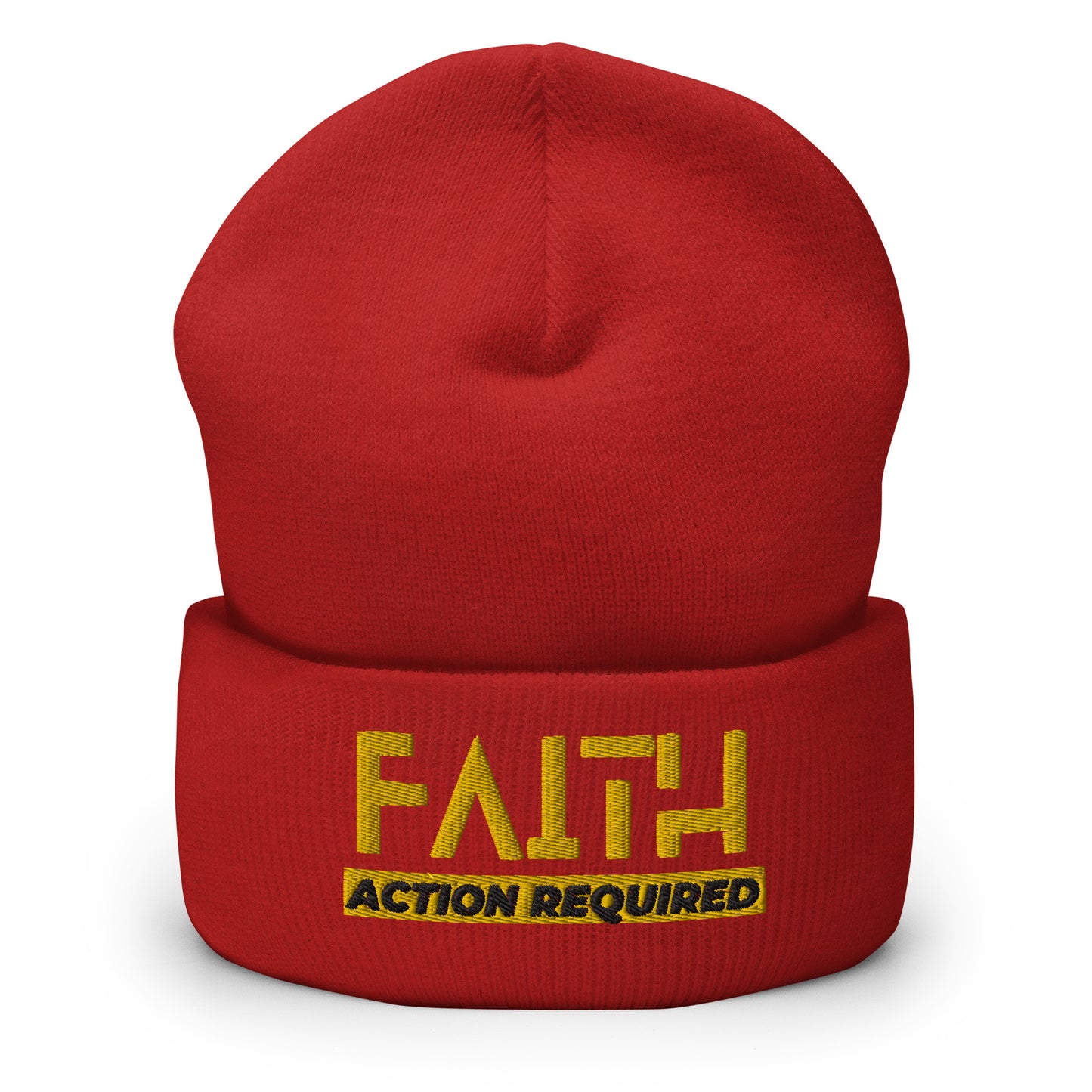 Faith, Action Required - Cuffed Beanie