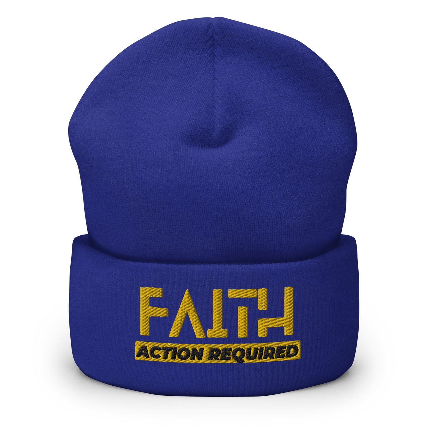 Faith, Action Required - Cuffed Beanie