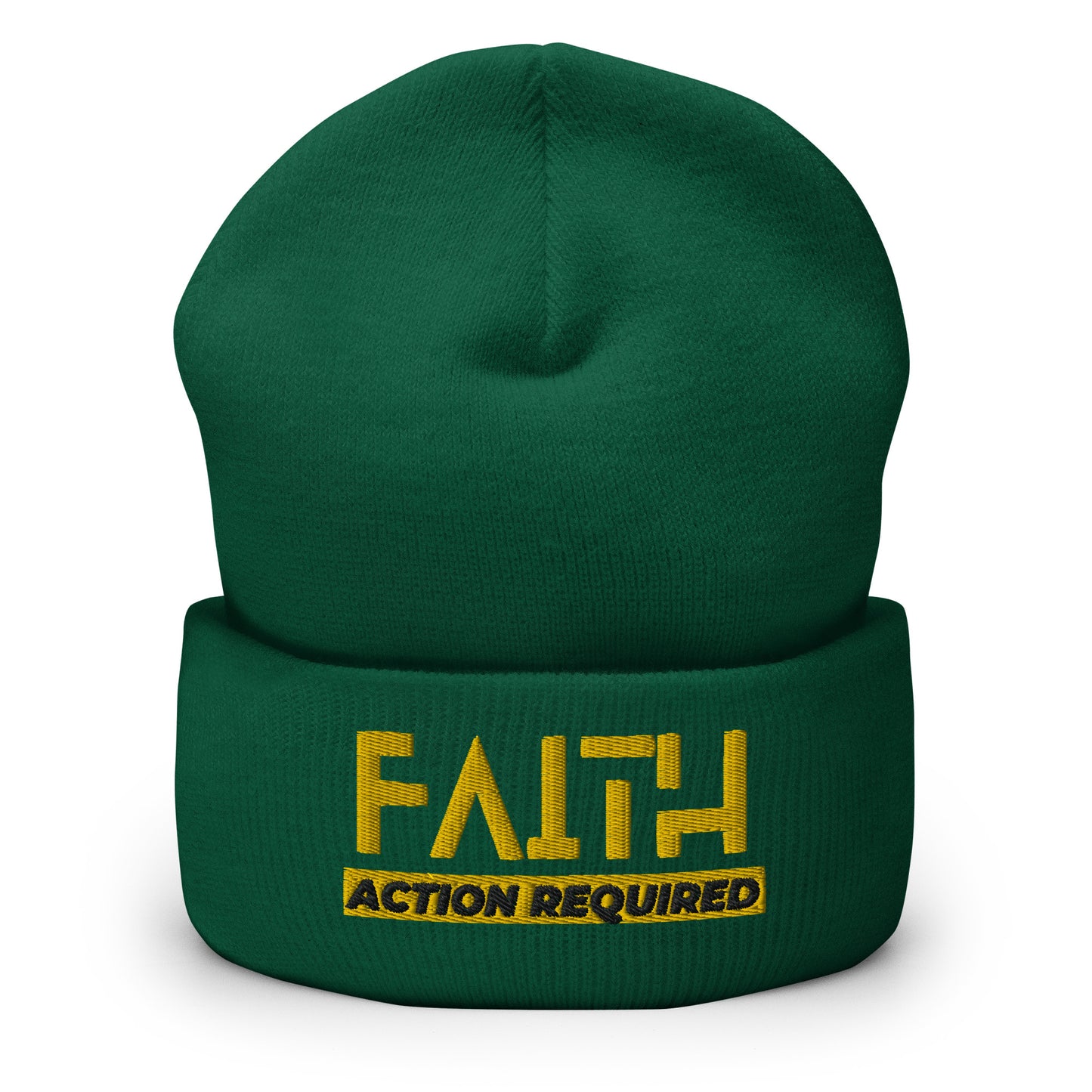 Faith, Action Required - Cuffed Beanie