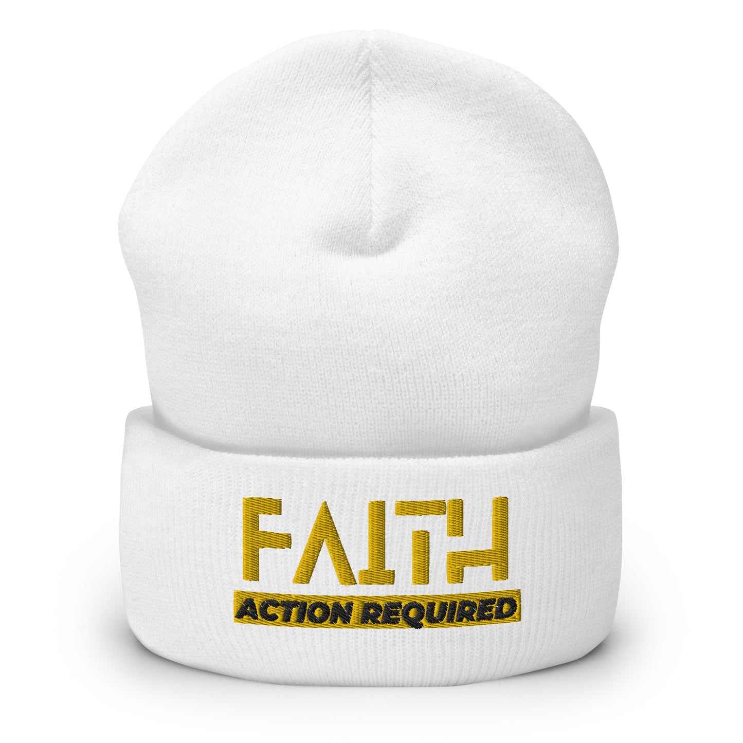 Faith, Action Required - Cuffed Beanie