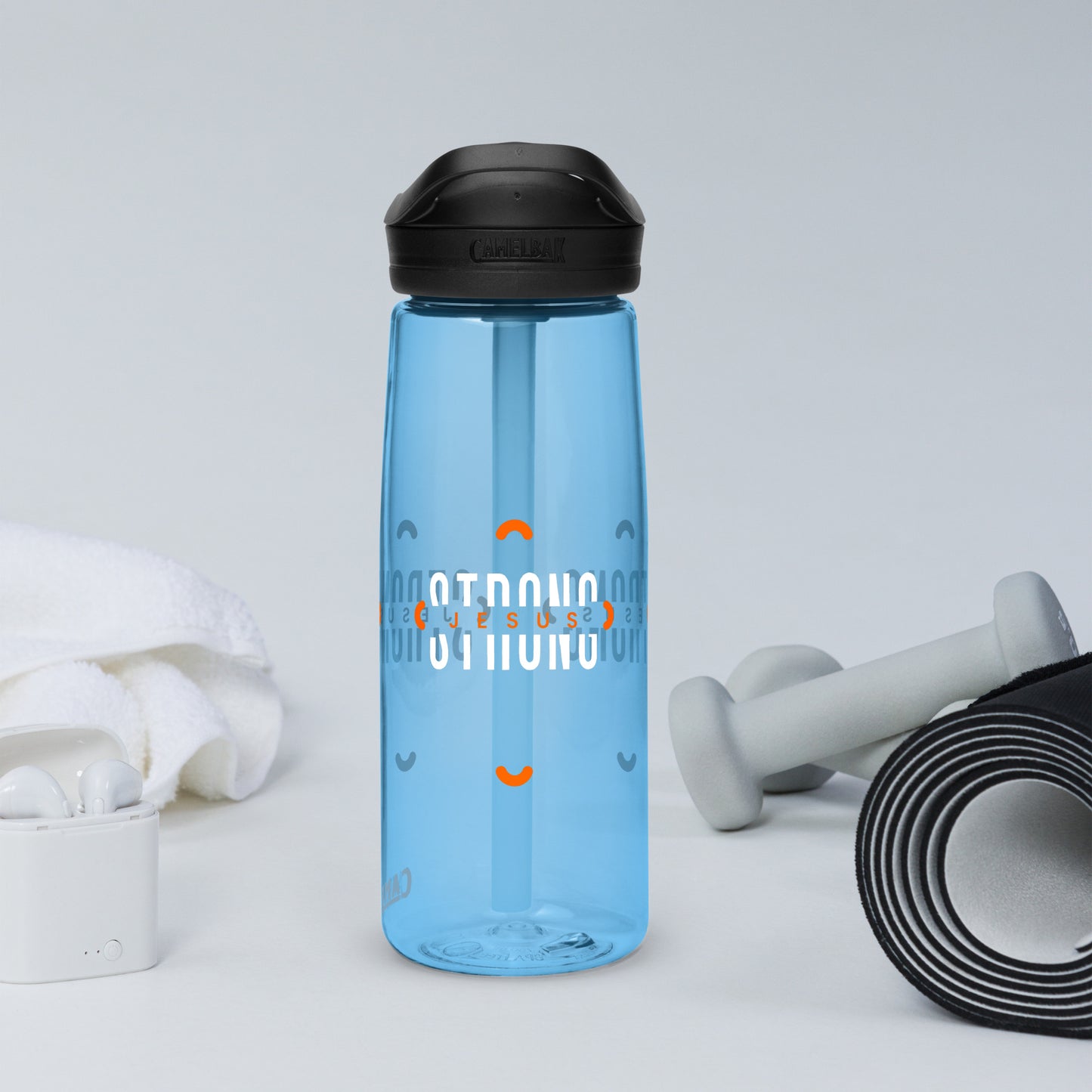 Jesus Strong - Sports water bottle