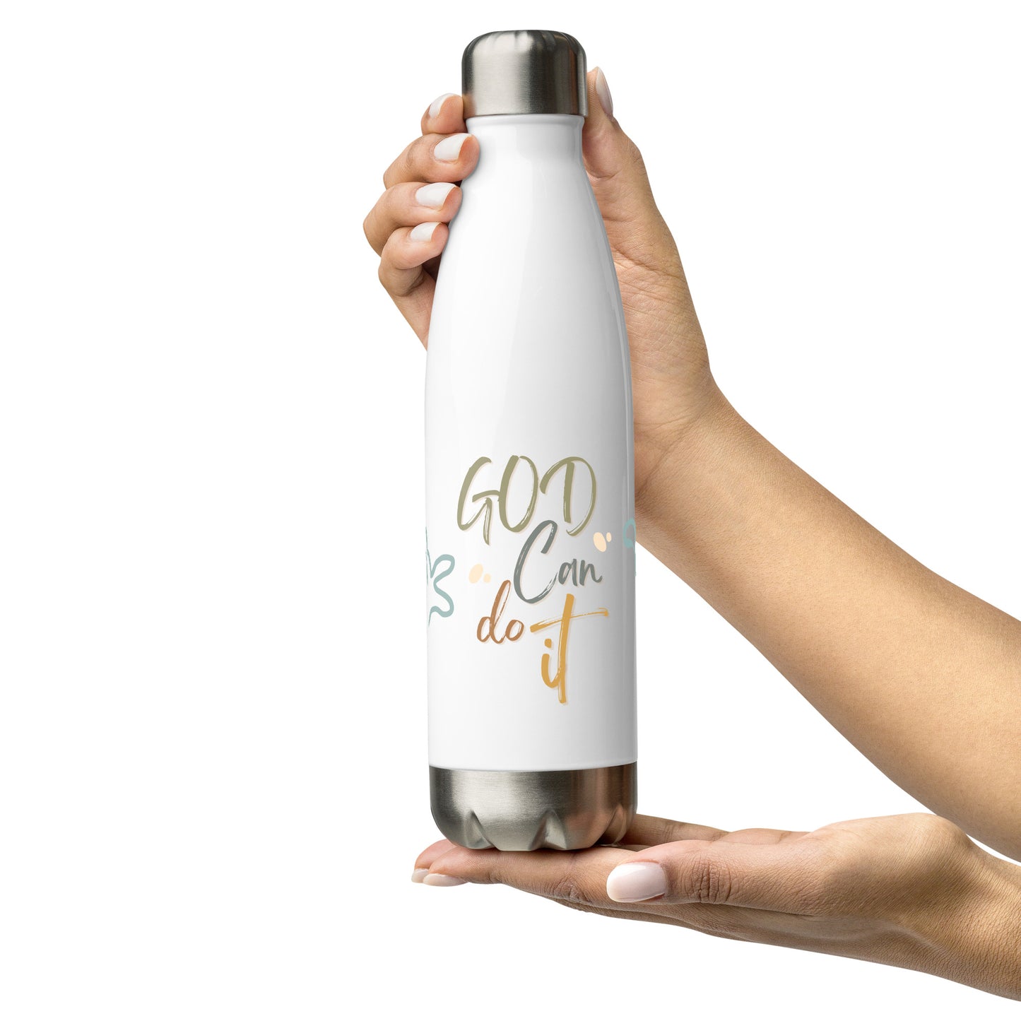 GOD Can Do It - Stainless steel water bottle