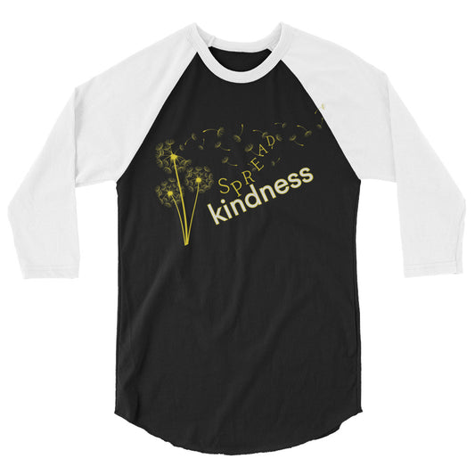 Spread Kindness - 3/4 sleeve raglan shirt