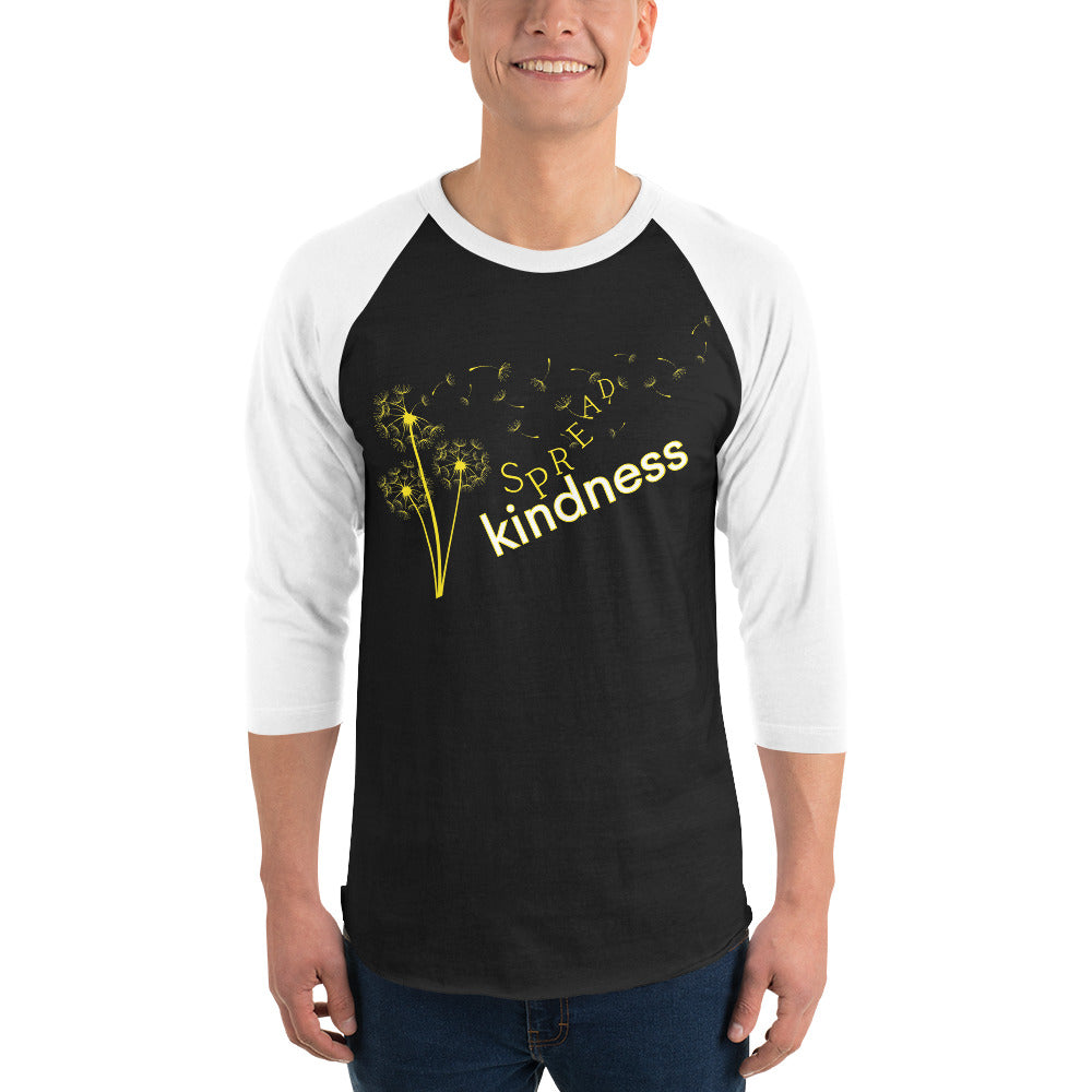 Spread Kindness - 3/4 sleeve raglan shirt