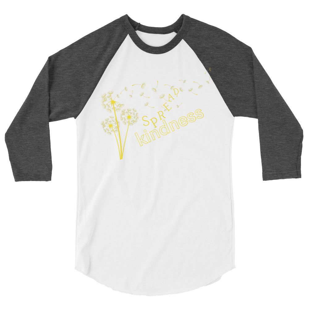 Spread Kindness - 3/4 sleeve raglan shirt