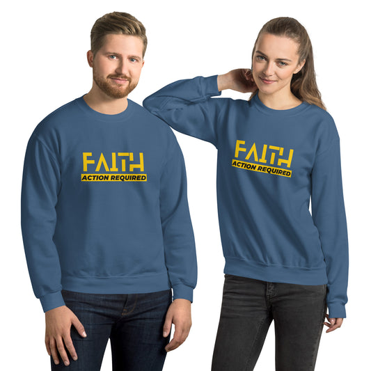 Faith, Action Required - Unisex Sweatshirt