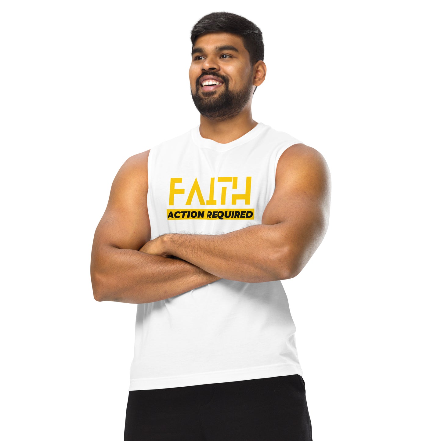 Faith, Action Required - Muscle Shirt