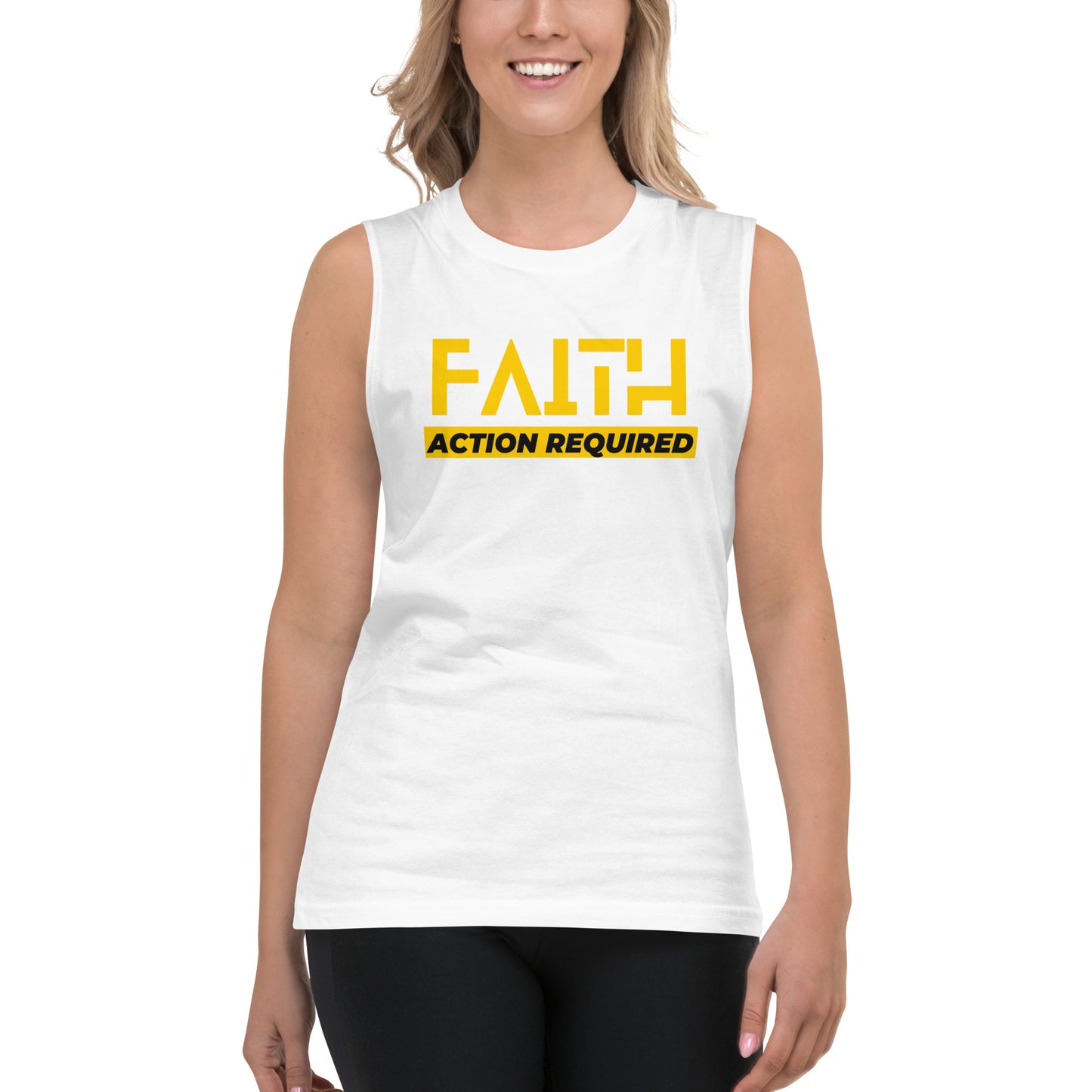 Faith, Action Required - Muscle Shirt