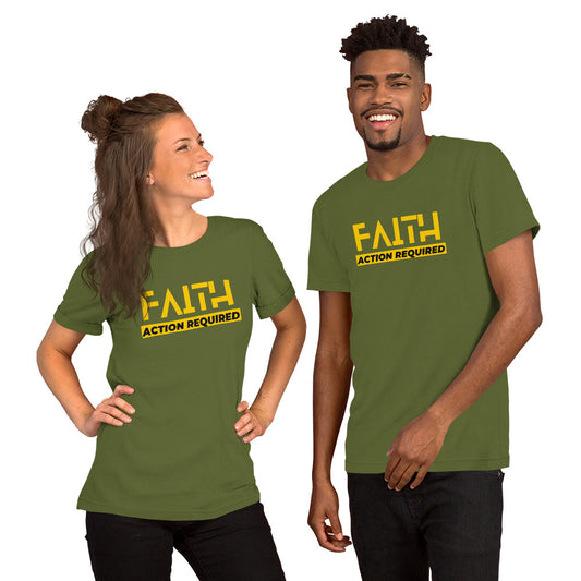 Faith, Action Required - Unisex t-shirt
